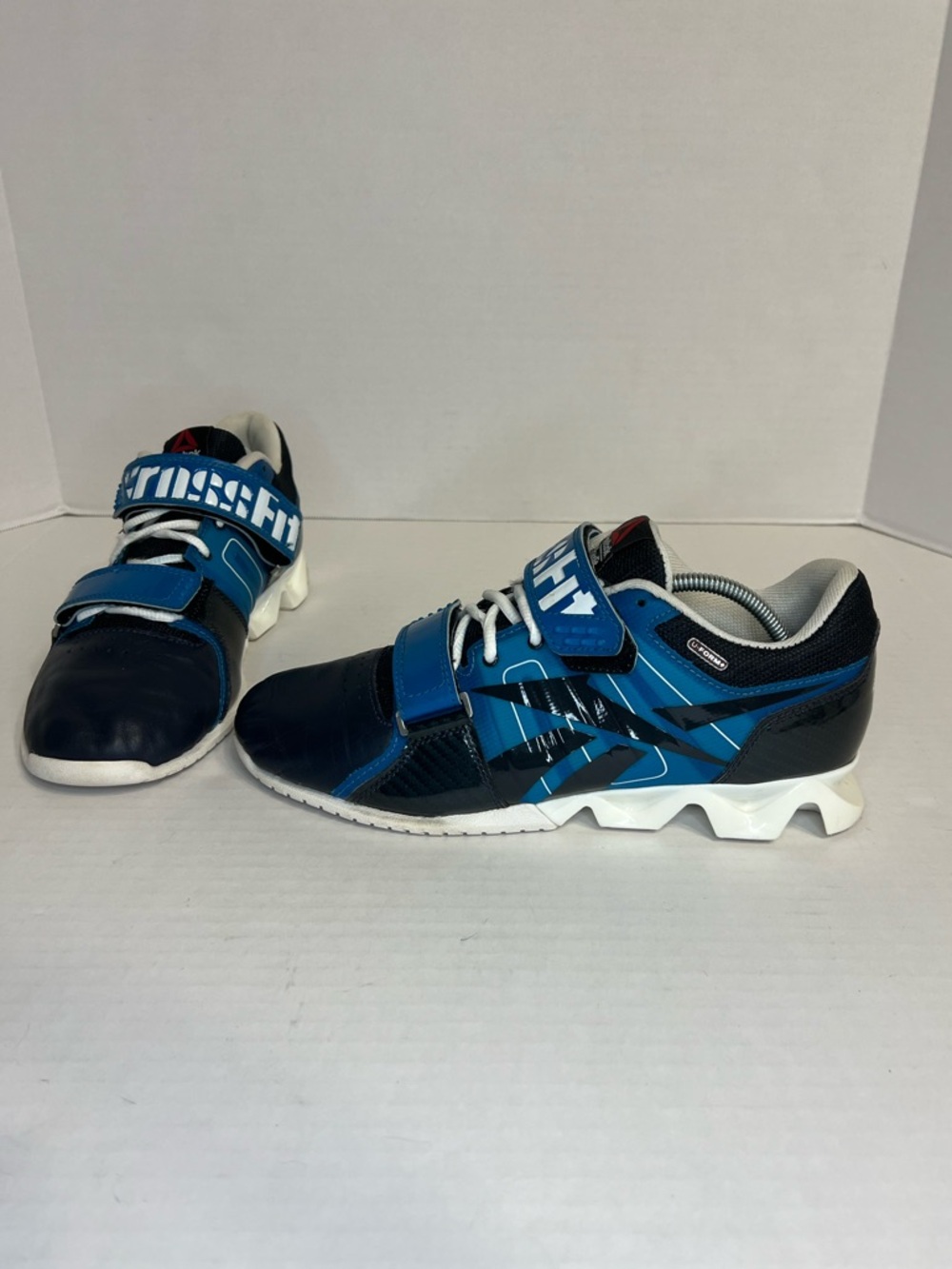 Reebok CrossFit Lifter Plus Shoes in a Moon‎ Blue/Navy/White" colorway Size 8